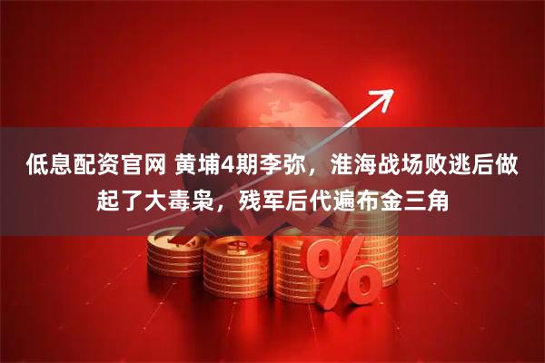 低息配资官网 黄埔4期李弥，淮海战场败逃后做起了大毒枭，残军后代遍布金三角